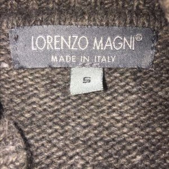 Lorenzo Magni Cable Knit Wool Blend Sweater Size S - Picture 2 of 3